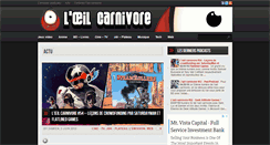 Desktop Screenshot of oeilcarnivore.com